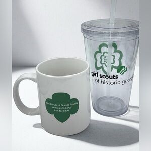 New Girl Scouts of Orange County. California Mug and Tumbler Set with Straw